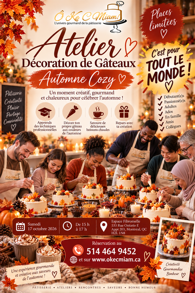Atelier Décoration Gâteau- Automne cozy